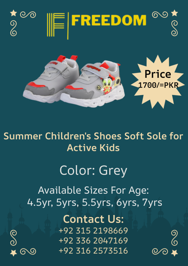 Summer Children’s Shoes Soft Sole for Active Kids